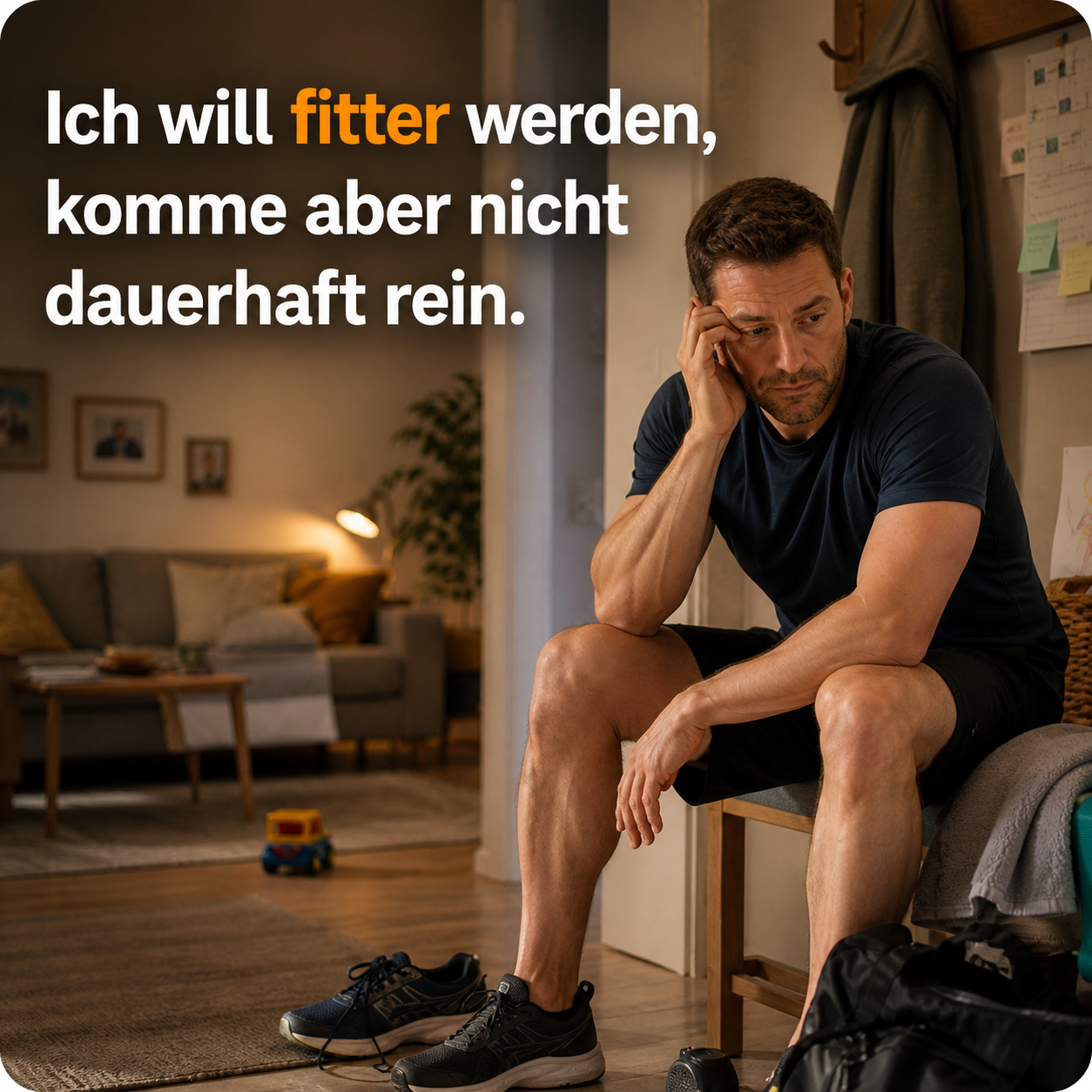 B) Ich will fitter werden, komme aber nicht dauerhaft rein.