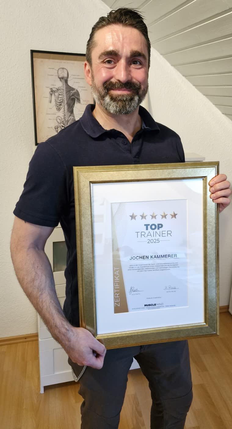 Jochen Kammerer mit der Auszeichnung Top Trainer 2025